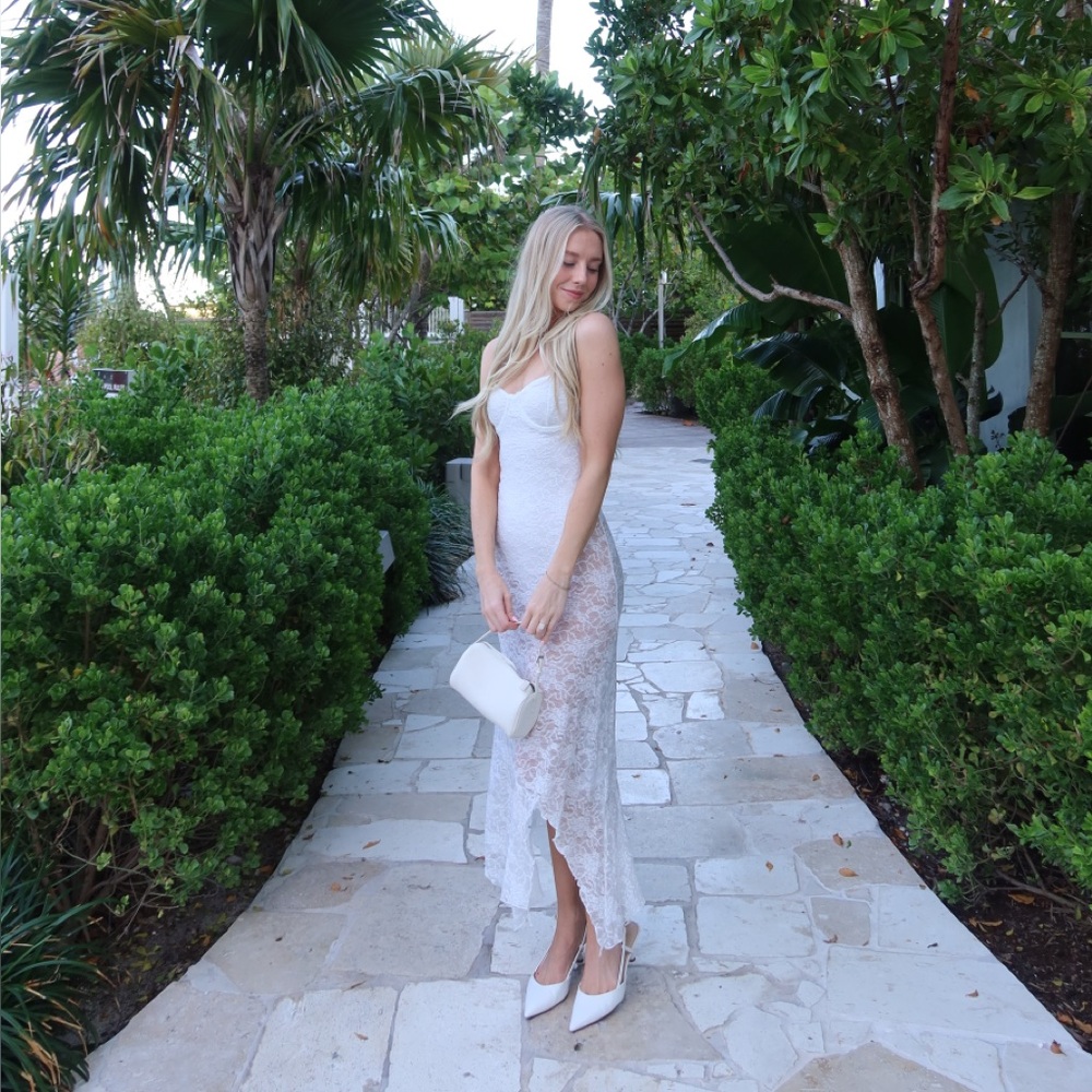 White Fox Darling Girl Midi Dress - Picture 3 of 4